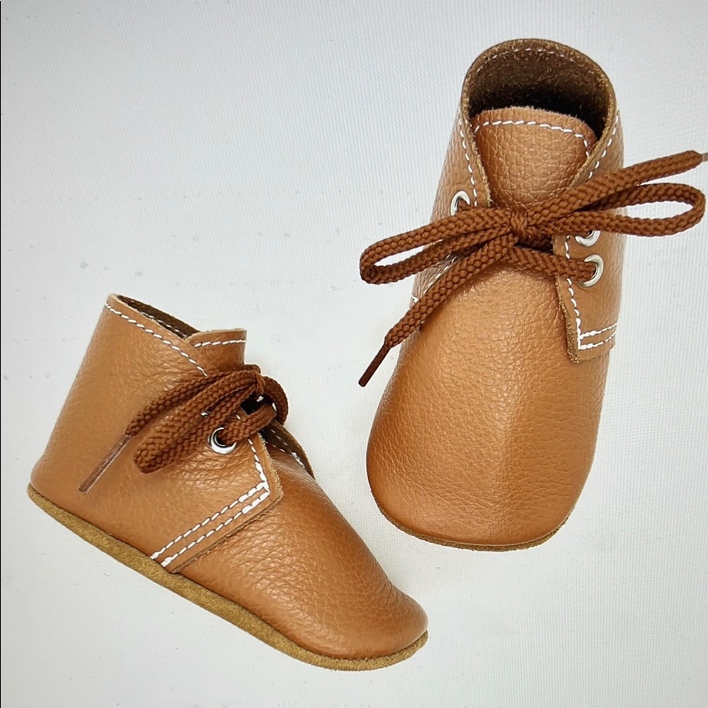 {MON PETIT} soft sole Oxford baby shoe size 3 - Picture 6 of 7
